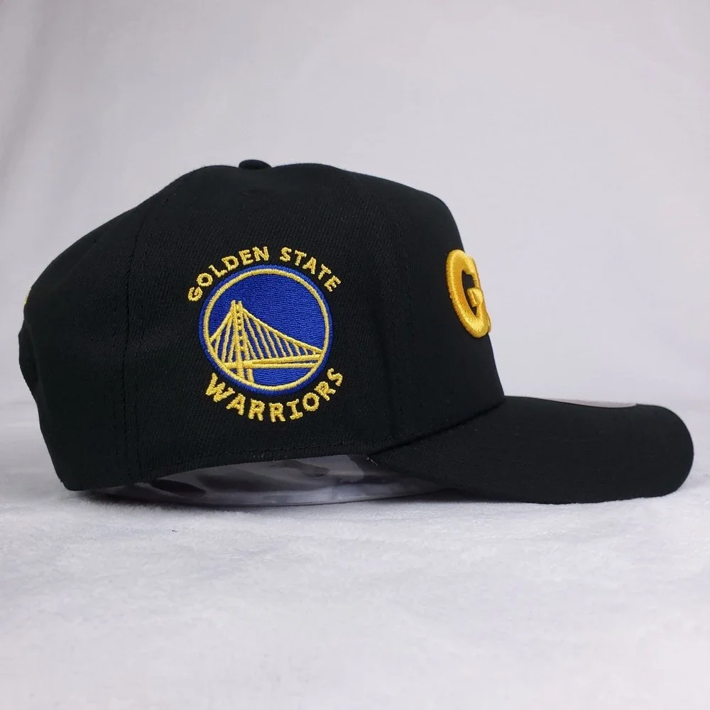 Golden State Warriors Mitchell & Ness NBA Pro Fit Snapback Hat Cap 3D Logo NWT‎